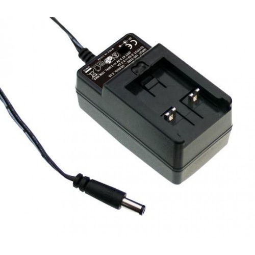 Адаптер AC-DC, 18Вт, вход 90...264B AC, 47...63 Гц, 135...370B DC, выход 12B/1.5A, изоляция 4242B DC, 81x43x40,5мм, -10...+50С, ТРЕБУЕТСЯ СЕТЕВАЯ ВИЛКА AC PLUG-EU | код GE18I12-P1J | MeanWell