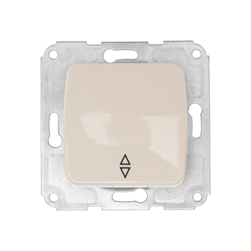 DEA Выключатель (переключатель) 1кл прох. с/у 10А мех. бежевый KRANZ | код KR-78-0235 | KRANZ