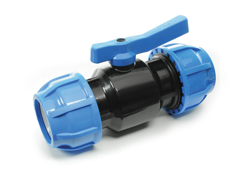 Кран ПНД шаровой разъемный 50 х 50 | код 99555 | Политэк