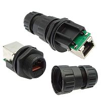 Разъём герметичный SZC-19-RJ45 ip68, 1 А | код 106741 | SZC
