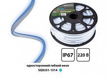 Гибкий неон SMD2835-120 LED/м-220 В-6,5 Вт/м-IP67-синий (25м) TDM | код SQ0331-1514 | TDM