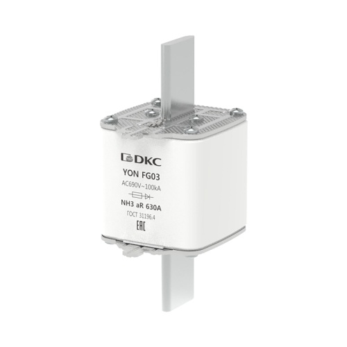 Предохранитель YON ножевого типа FG3 630А 690V характеристика aR | код 1FG03-0630-690V-AR | DKC Предохранитель YON ножевого типа FG3 630А 690V характеристика aR | код 1FG03-0630-690V-AR | DKC
