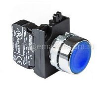Кнопка с подсветкой-светодиод синяя CM170DM (1НО) | код CM170DM | EMAS