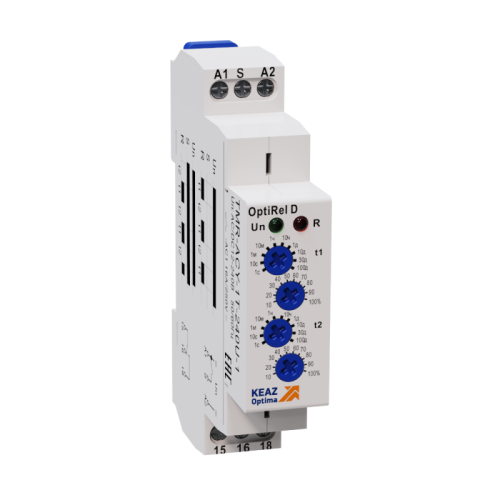 Реле времени OptiRel D TMR-ACY-1T-240U-1 циклическое 16А 1СО 12-230АС/DC | код 332030 | КЭАЗ Реле времени OptiRel D TMR-ACY-1T-240U-1 циклическое 16А 1СО 12-230АС/DC | код 332030 | КЭАЗ