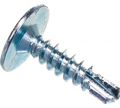 Саморез металл/металл 4.2х16 сверло цинк 100 шт | код screw-mm-4.2x16s-100 | ЭТМ-Крепеж