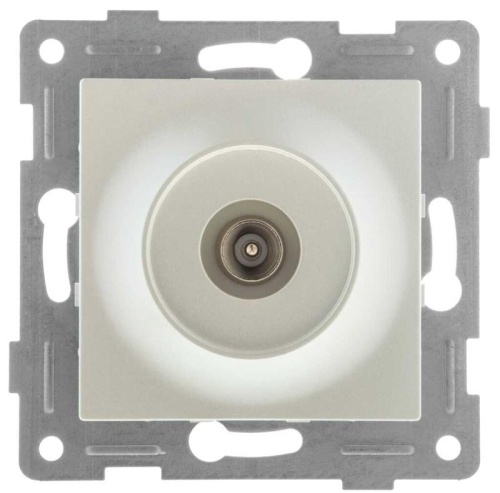 Розетка антенная Ugra, механизм, одинарный, жемчуг | код С11А1-028 | GUSI ELECTRIC