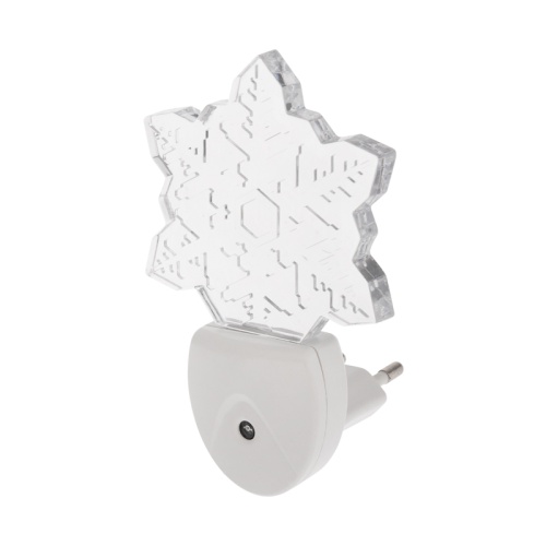 Ночник светодиодный REXANT СНЕЖИНКА ХАМЕЛЕОН свечение мультиколор 7 цветов, 230 В | код 75-0317 | REXANT