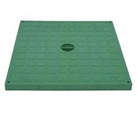 Крышка распределительной коробки 400x400мм, глухая, пластик, зелёный цвет | код CP404046 | CETINKAYA PANO