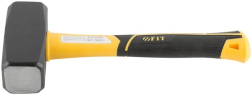 Кувалда кованая, фиберглассовая усиленная ручка Профи 2,0 кг | код 45226 | FIT фото 5