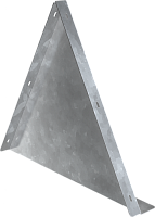 Заглушка двускатной крышки лотка осн. 500мм IEK | код CKD50D-ZK-500 | IEK