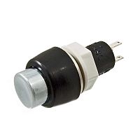Кнопочный переключатель RUICHI PBS-20A-2, ON-OFF, металлический | код 57004 | Ruichi