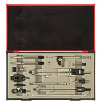 Готовальня профессиональная KOH-I-NOOR, 13 предметов, пластиковый пенал, 09452B0000PE | код 210459 | KOH-I-NOOR