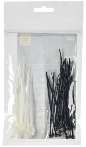 Набор хомутов 2.5х100 (25б. 25ч) (уп.50шт) | код UNH35-N01-050 | IEK Набор хомутов 2.5х100 (25б. 25ч) (уп.50шт) | код UNH35-N01-050 | IEK