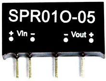 Источник питания DC-DC, 1Вт, вход 43.2...52.8В, стабил. выход 5В/200мА, изоляция 1000В DC, SIP7, 19.6х10.14х7.1мм., -25С…+71С | код SPR01O-05 | MeanWell