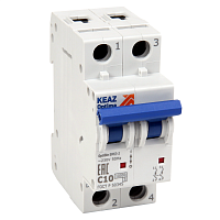 Автоматический выключатель модульный OptiDin BM63-2NC13-10-УХЛ3 (ВМ63) (1шт.) КЭАЗ | код 262685 | КЭАЗ