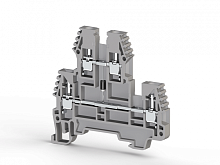 315 049, Клеммник 2-х ярусный, 2,5 мм.кв., с диодом, (серый), PIK2,5ND-A/NM Серия V0 | код 0.0.0.3.15049 | KLEMSAN