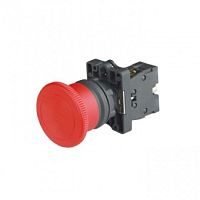 Кнопка грибок СТОП с фиксацией и поворотом красная IP65 ф40мм | код BV-1-CS542 | Engard