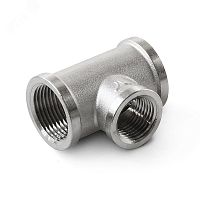 Тройник латунный резьбовой переходной, В 3/4X1/2X3/4 | код 03-F20-F15-F20x | PRO AQUA