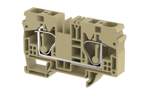 Клемма проходная пружинная 16 мм2, на 2 подключения, хаки SQ16-KHAKHI | код 2106010006 | Elmex Клемма проходная пружинная 16 мм2, на 2 подключения, хаки SQ16-KHAKHI | код 2106010006 | Elmex