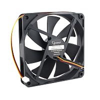 Вентилятор Gembird, 140x140x25, гидродинамический, 3 pin, провод 40 см | код D14025HM-3 | Gembird