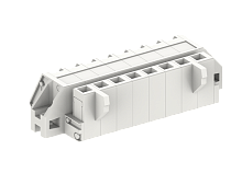 450662/010 Розетка каб. MCS с крепеж.фланцем, шаг 5.0мм, 12 конт., сер., шт | код 450662/010 | SUPU