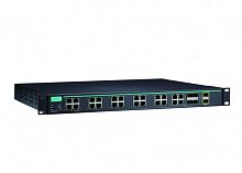 Коммутатор ICS-G7826A-2XG-HV-HV-T Layer 3 full Gigabit managed Ethernet switch with 20 10/100/1000BaseT(X) ports, 4 10/100/1000BaseT(X) or 100/1000BaseSFP slot combo ports, and 2 10GbE SFP+ slots, 2 isolated power supplies (85 to 264 VAC), t: -40/75 Код т