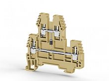 317 100, Клеммник 2-х ярусный, 2,5мм.кв. (бежевый), PIK2,5N | код 0.0.0.3.17100 | KLEMSAN