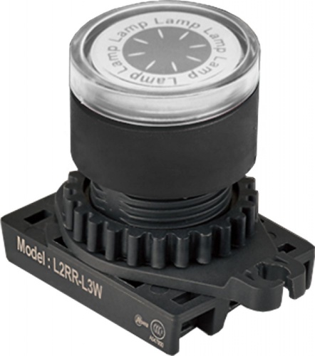 Световой индикатор L2RR-L3WL, плоский ?28мм цвет белый 110...230В 50/60Гц, монтажное отверстие ?22/25мм | код A8026-A5550009688 | РЕЛЕ И АВТОМАТИКА