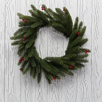 Еловый венок с ягодами NEON-NIGHT 45 см, литой | код 307-149 | NEON-NIGHT