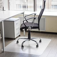 Коврик защитный напольный BRABIX, полипропилен, 100х120 см, матовый, толщина 1,2 мм, 606623 | код 606623 | BRABIX