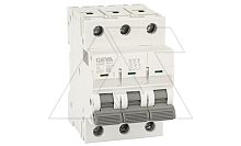 Авт. выключатель GYM9-3P-6D, 3P, 6A, хар-ка D, 6kA, 3M | код GYM93P6D | GEYA