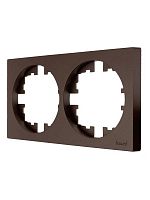 Рамка 2-м OSEN горизонт. квадрат шоколад LEZARD 743-7300-147