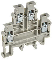 Колодка клеммная CTS-ML 2 ур. 4мм2 серая IEK | код YCT13-00-2-K03-004 | IEK