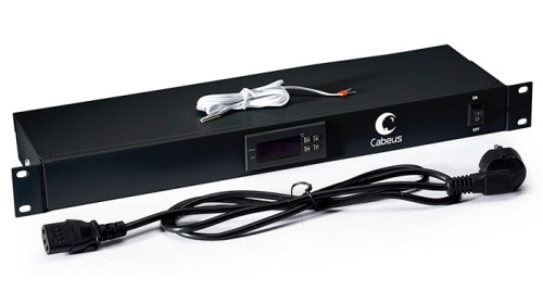 Cabeus JG01-BK Микропроцессорная контрольная панель со встроенным термостатом, для автоматического регулирования или управления вентиляторными модулями, цвет черный (RAL 9004) | код 8618c | Cabeus Cabeus JG01-BK Микропроцессорная контрольная панель со встроенным термостатом, для автоматического регулирования или управления вентиляторными модулями, цвет черный (RAL 9004) | код 8618c | Cabeus