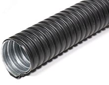 Металлорукав в ПВХ-изоляции Р3-ЦП нг LS 20 (50м/уп) черный | код zeta44605 | ЗЭТАРУС