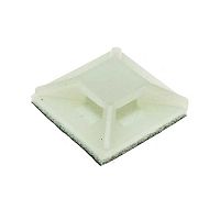 Площадка самоклеющаяся под хомуты RUICHI AAM-13, 3.2х12.5 мм, белая | код 105975 | Ruichi