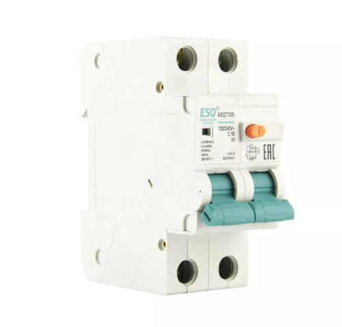 АВДТ-32S 1P+N 63А/300mA/4.5кА/хар-ка С (электр., тип АС) ESQ | код 14.03.06.000018 | ESQ АВДТ-32S 1P+N 63А/300mA/4.5кА/хар-ка С (электр., тип АС) ESQ | код 14.03.06.000018 | ESQ