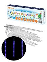 Гирлянда светодиодная Сосульки фигурные 2,1 м, 32LED, 8 шт, синий, 8 режимов, 250 В, IP20, TDM | код SQ0361-0062 | TDM