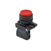 Кнопка выступающая красная, 1NС, IP65, пластик MTB5-AL42 | код 137233 | MEYERTEC