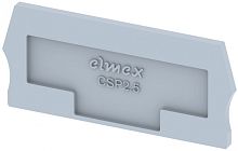 Концевая пластина для клемм, синяя CSP2.5-BLUE | код 3910840001 | Elmex