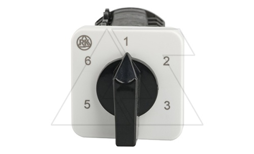 Переключатель BS 16 89 U, 2P, 20A, тип 1-2-3-4-5-6, 2NO на 1_6, на дверь, фронт IP40 | код EAC609591 | Rade Koncar Переключатель BS 16 89 U, 2P, 20A, тип 1-2-3-4-5-6, 2NO на 1_6, на дверь, фронт IP40 | код EAC609591 | Rade Koncar