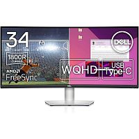 Монитор Dell 34 S3423DWC серебристый/черный VA LED 5ms 21:9 HDMI M/M матовая HAS 300cd 178гр/178гр 3440x1440 100Hz FreeSync DP WQ USB 10.38кг | код 1971755 | DELL