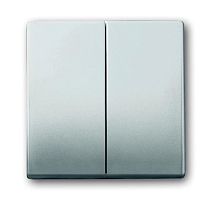 Клавиша для механизма 2-клавишных выключателей/переключателей/кнопок, серия pur/сталь | код 1751-0-2962 | ABB