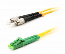 Патч-корд оптический LANMASTER, LSZH, дуплексный, LC/APC-FC/UPC, SM OS2, 0.5 м | код LAN-2LC-2FC/SAU-0.5 | LANMASTER