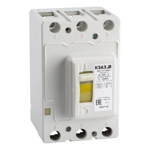 Выключатель автоматический ВА57-35-340016-200А-630-690AC-УХЛ3-КЭАЗ | код 336871 | КЭАЗ Выключатель автоматический ВА57-35-340016-200А-630-690AC-УХЛ3-КЭАЗ | код 336871 | КЭАЗ