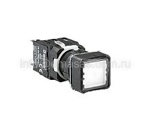 Кнопка нажимная, возвратная, квадратная, белая (1НО) | код D100KDB | EMAS