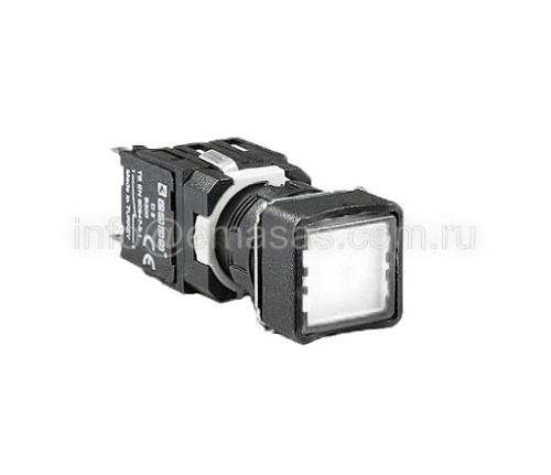 Кнопка нажимная, возвратная, квадратная, белая (1НО) | код D100KDB | EMAS Кнопка нажимная, возвратная, квадратная, белая (1НО) | код D100KDB | EMAS