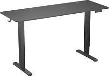 Стол для компьютера Cactus CS-EDL-BBK столешница ДСП черный каркас черный 120x71x60см | код 1994084 | CACTUS