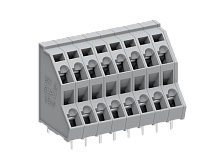 257203 Клемма MCS 2-уровневая, угловая, шаг 5.0мм, 3 конт., сер., шт | код 257203 | SUPU