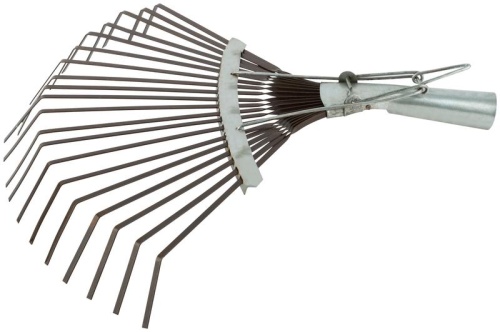 Грабли веерные регулируемые пластинчатые без черенка, 20 зубьев, 250-415 мм | код 76944 | FIT фото 3